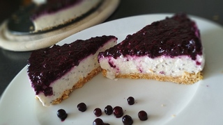 Borůvkový Cottage cheesecake 