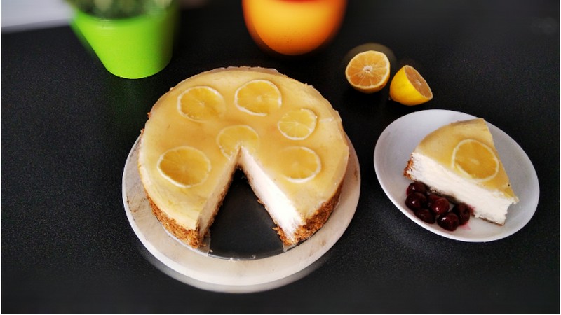 Citronový cheesecake – svěží a lehký dort
