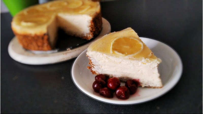 Citronový cheesecake – svěží  a lehký dort