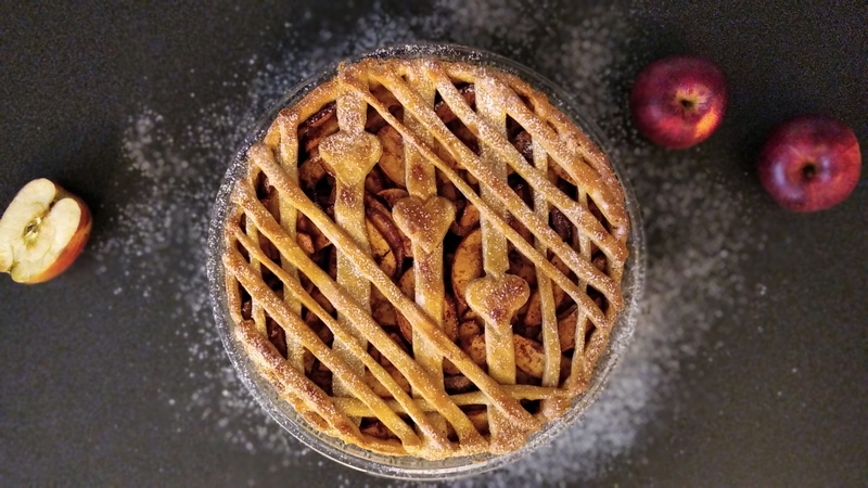 Jablečný pie z tvarohového těsta